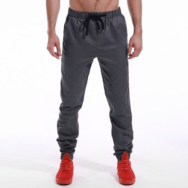 Pants Men Casual Harem Pants Slim Fit Elastic Solid Color Long Trousers Fashion Joggers Sweatpants Male Plus Size Autumn Spring