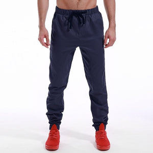 Pants Men Casual Harem Pants Slim Fit Elastic Solid Color Long Trousers Fashion Joggers Sweatpants Male Plus Size Autumn Spring