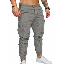 Load image into Gallery viewer, 2018 Military Multi Pockets Skinny Pants Men Cargo Pants Joggers Fitness Tactical Waist Khaki Casual Trousers Plus Size 3XL