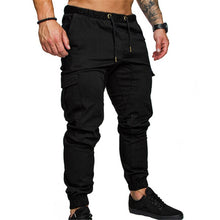 Load image into Gallery viewer, 2018 Military Multi Pockets Skinny Pants Men Cargo Pants Joggers Fitness Tactical Waist Khaki Casual Trousers Plus Size 3XL