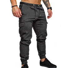 Load image into Gallery viewer, 2018 Military Multi Pockets Skinny Pants Men Cargo Pants Joggers Fitness Tactical Waist Khaki Casual Trousers Plus Size 3XL