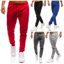 Load image into Gallery viewer, Men Joggers Elastic Waist Long Trousers Fashion Casual Solid Color Fitness Workout Sweatpants