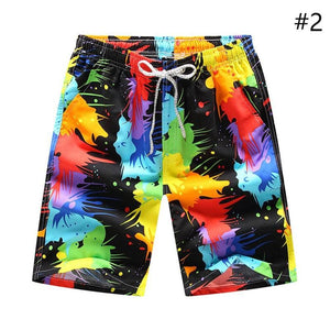 Men Swimwear Shorts Printing Casual Loose Shorts Summer Beach Surf Short Pants Quick dry Cool